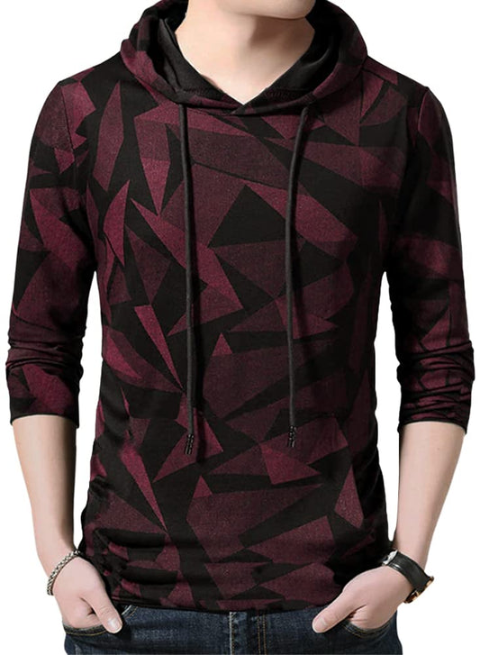 Eyebogler Mens Cotton Regular Fit T-Shirt Red