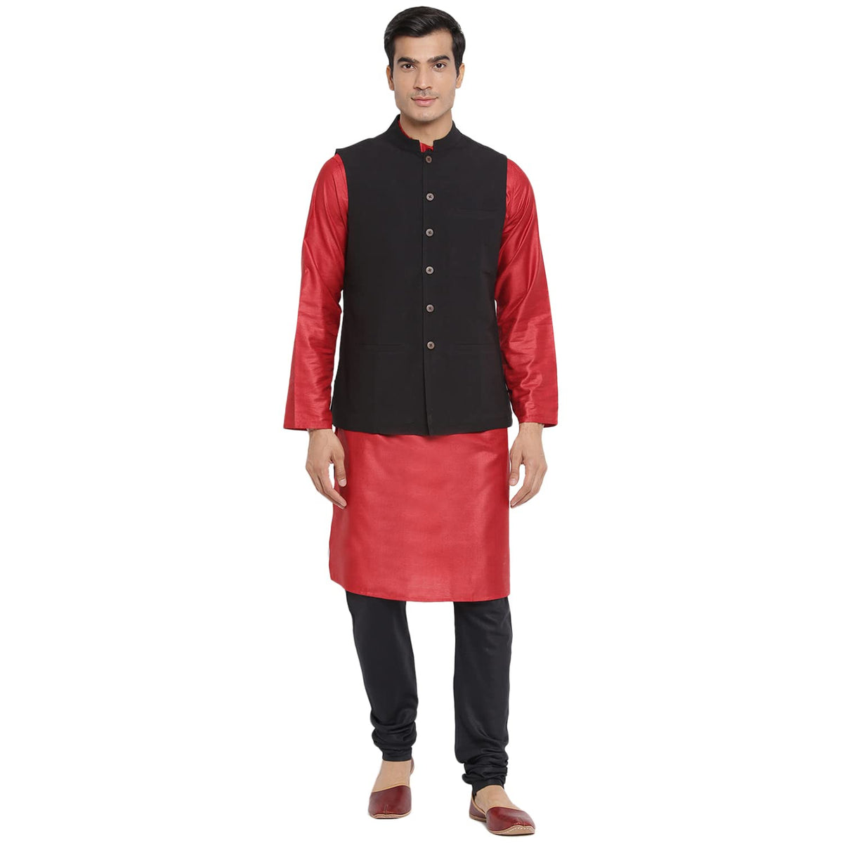 Fabindia Men Firdaus Nehru Jacket Cotton_M