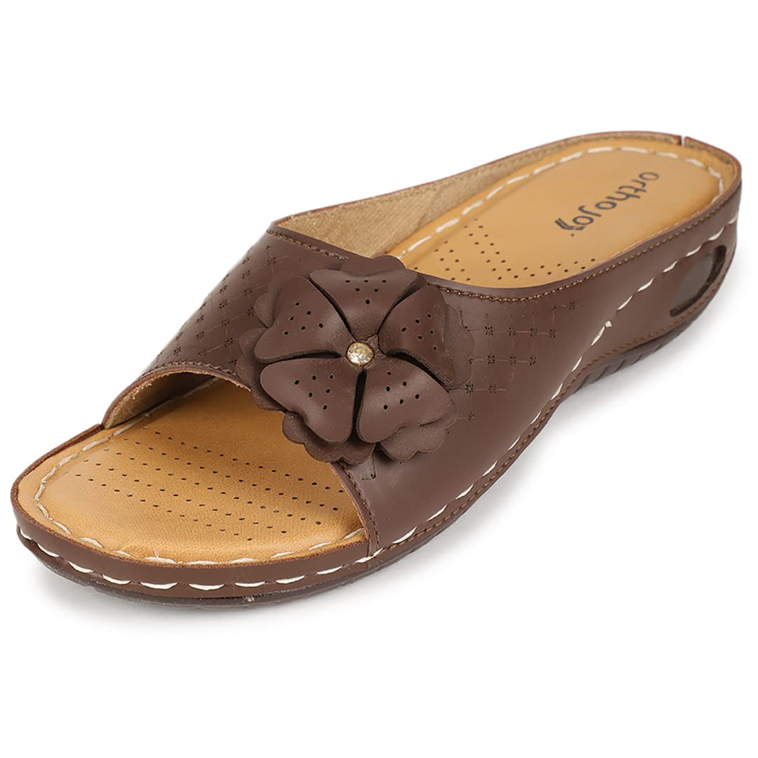 Ortho Joy Extra-Soft Comfortable Stylish And Fancy Slippers For Women