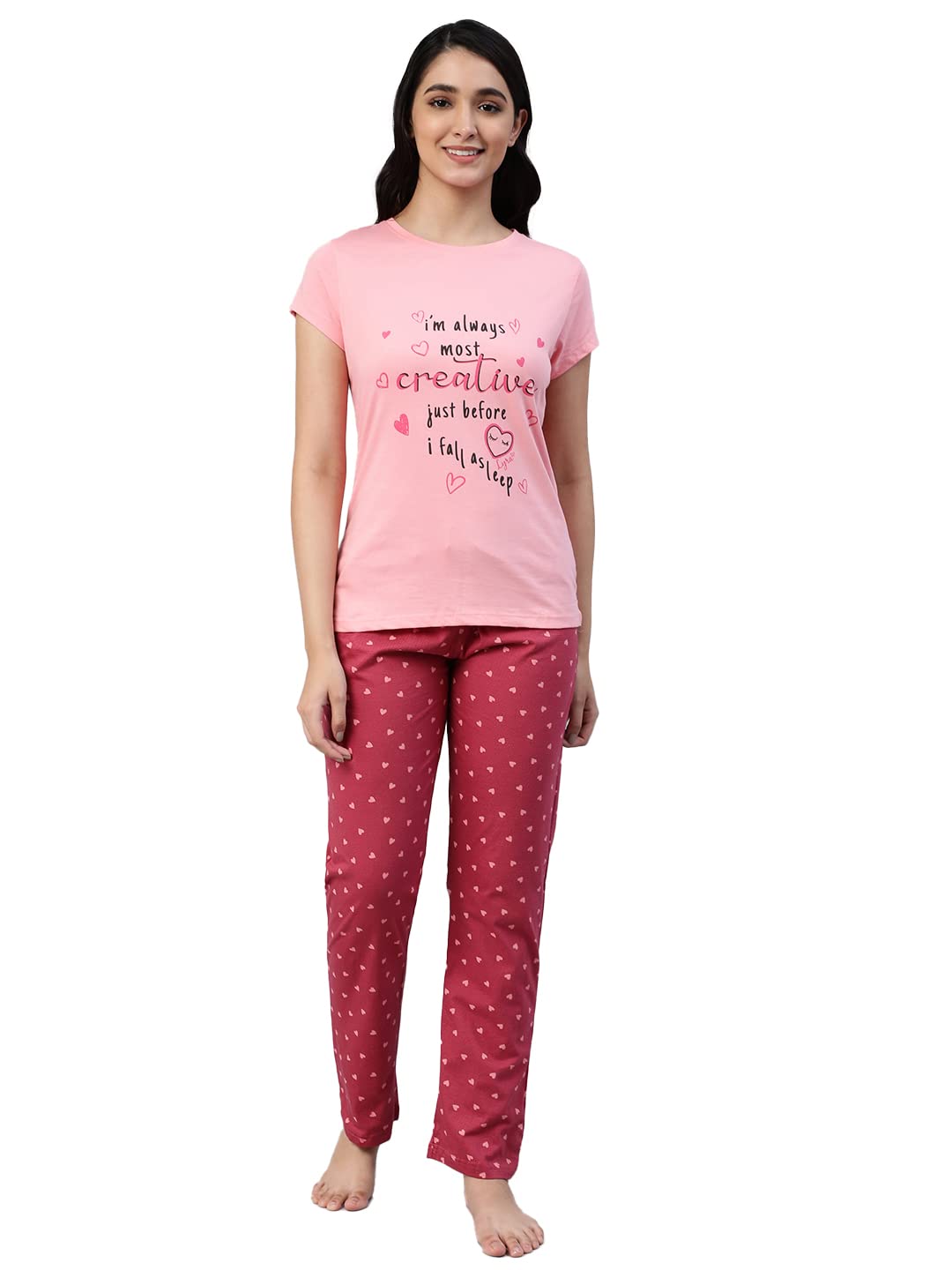 Lyra 701 Premium Cotton Printed Night Suit For Women
