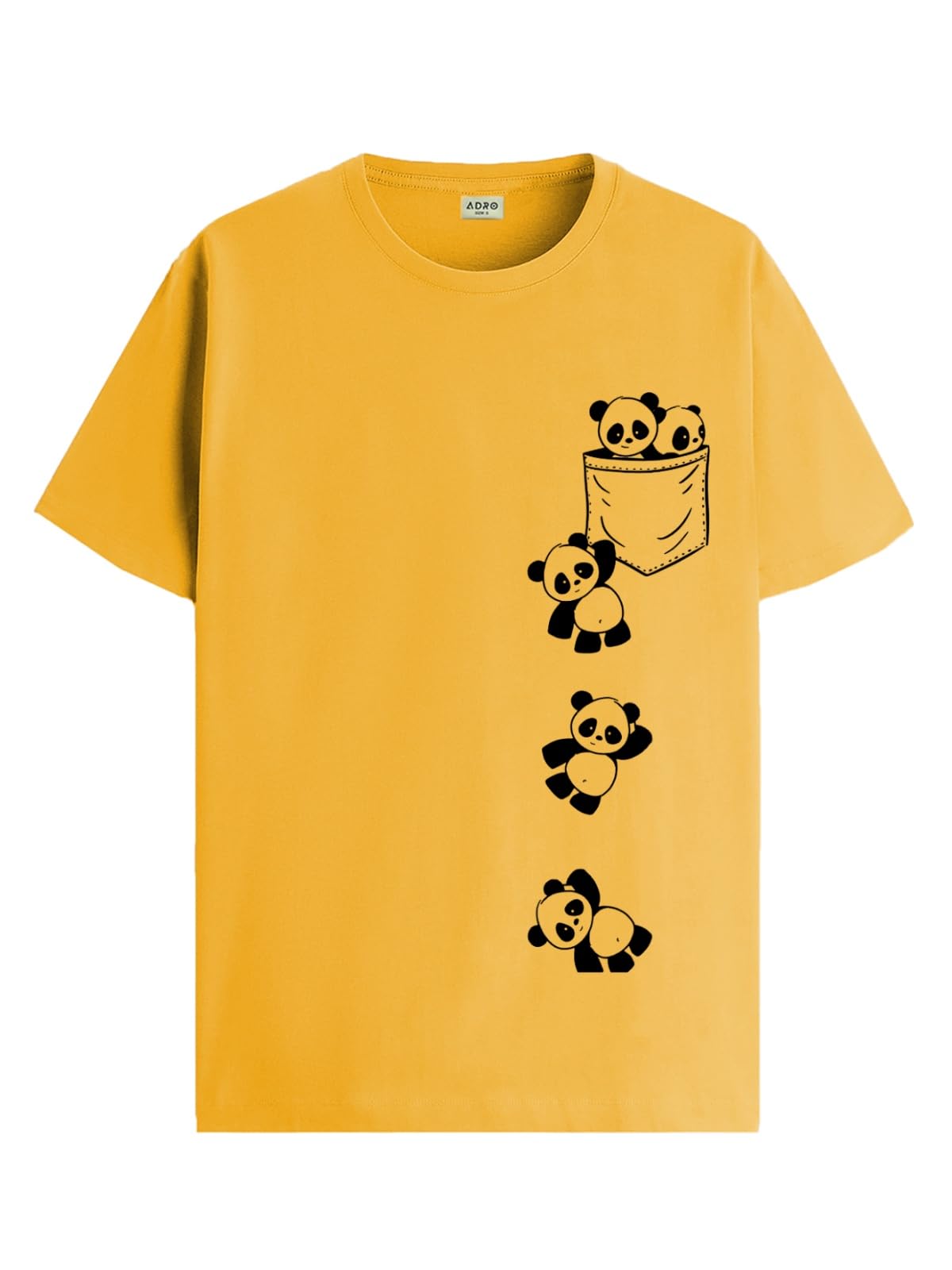 ADRO Tshirt for Men | Printed T Shirt for Men | 100% Cotton T-Shirt |Printed T Shirt | T-Shirts | RN24-POC