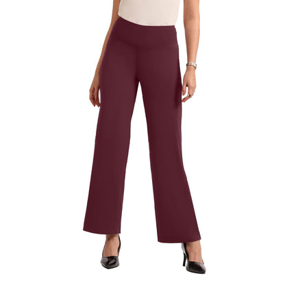BlissClub Ultimate Flare Pants Lite for Women Above 55 ft Tall | High Waist Trousers and Formal Pants for Office wear | Comfort