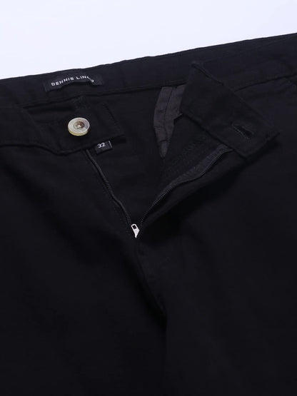 Dennis Lingo Slim Fit Black Solid Cargo for Men
