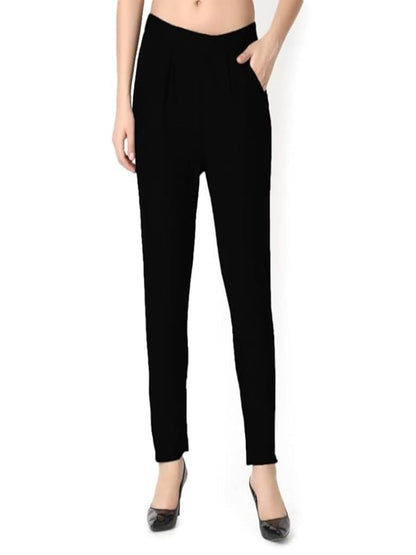 Leriya Fashion Women Casual Formal Western Stylish Rayon Trouser Regular Fit Plain Pyajama Pants Lowers Bottomwear Officewear Jo