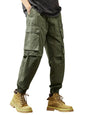TAGAS Men Cotton Cargo Trouser ||Joggers Cargo for Men|| Mens Multi Pocket Cargos Pants||MC-17 Green