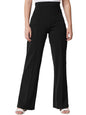 Kotty Womens High Rise Regular Solid Trousers Jade Black