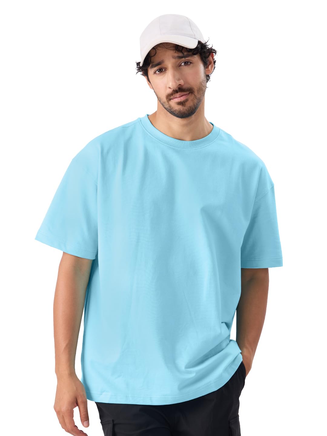 The Souled StoreSolids: Airy BlueOversized T-Shirts