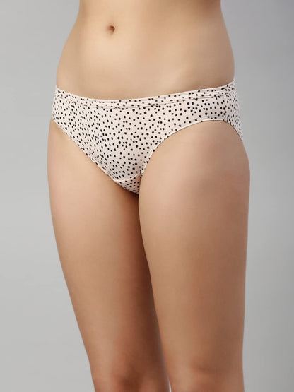 Enamor CB03 Cotton Bikini Panties for Women pack of 3 | Full Coverage, Grip Fit with Antimicrobial & Stain Release Technology |
