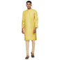 Fabindia Men Tussar Spun Long Kurta Silk_Xs Yellow
