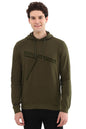 Allen Solly Men Printed Graphic Casual Full Sleeve Hooded Hoodie