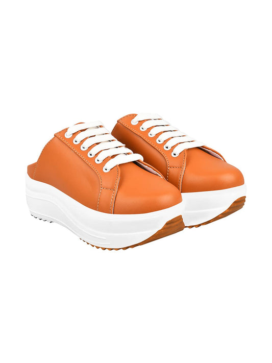 Shoetopia WomenS Slip-On Sneakers | Light Weight & Comfortable With Cushioned Footbed | Stylish Shoe Sneakers For Women Tan-Eu3