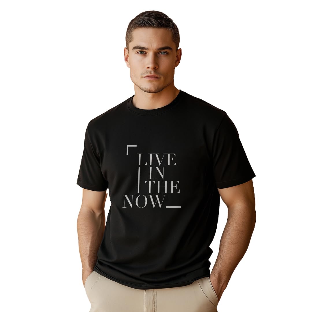 Nobero MenS Regular Fit T-Shirt (1M-Twts-C0613_Black