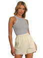 Toochki Womens Grey Spandex Solid Crop Western Top | Winter | Western | Latest | Trendy