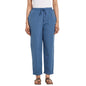 Fabindia Women Elasticated Casual Pant Cotton_L Blue