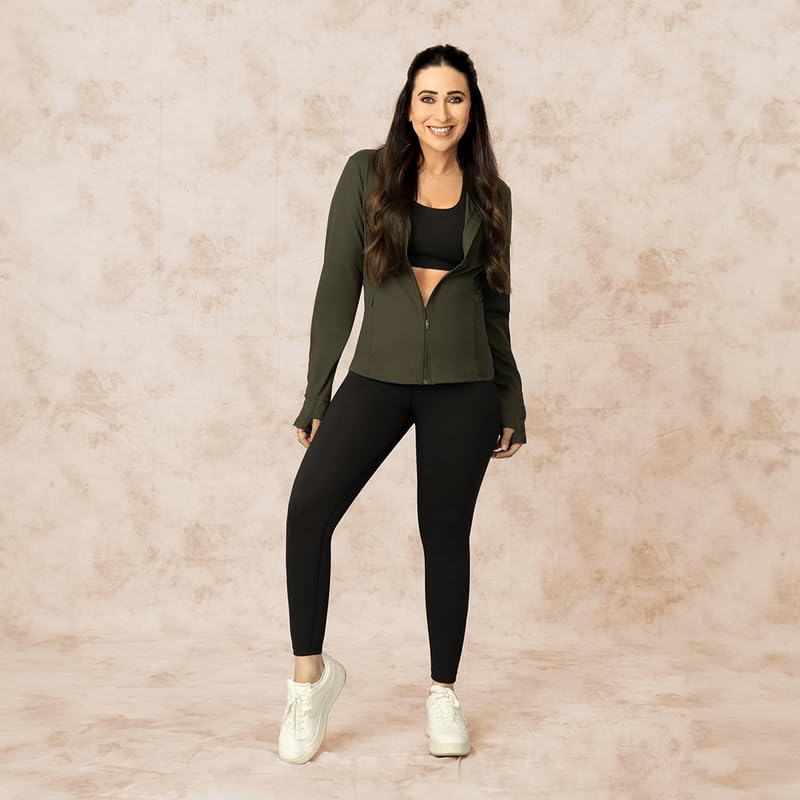 BlissClub The Ultimate Leggings Lite, Ankle Length Tights for Women for Gym, Yoga and Workout with High Waist,Tall Variant