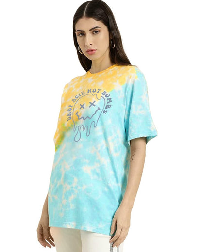Noble Monk WomenS Pure Cotton Loose Fit Round Neck T-Shirt