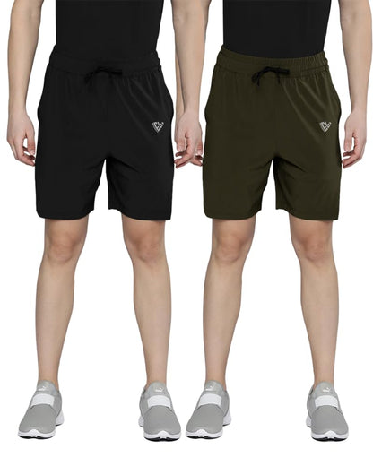 Noble Monk MenS Solid Sports Shorts