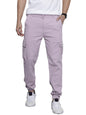 The Indian Garage Co Men Slim Fit Solid Mid-Rise Stretchable Cuffed Cargos