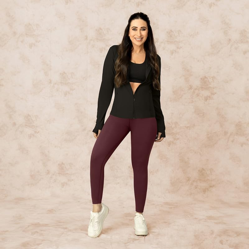 BlissClub The Ultimate Leggings Lite, Ankle Length Tights for Women for Gym, Yoga and Workout with High Waist,Tall Variant