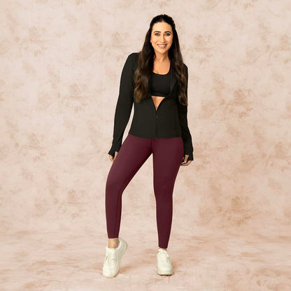 BlissClub The Ultimate Leggings Lite, Ankle Length Tights for Women for Gym, Yoga and Workout with High Waist,Tall Variant