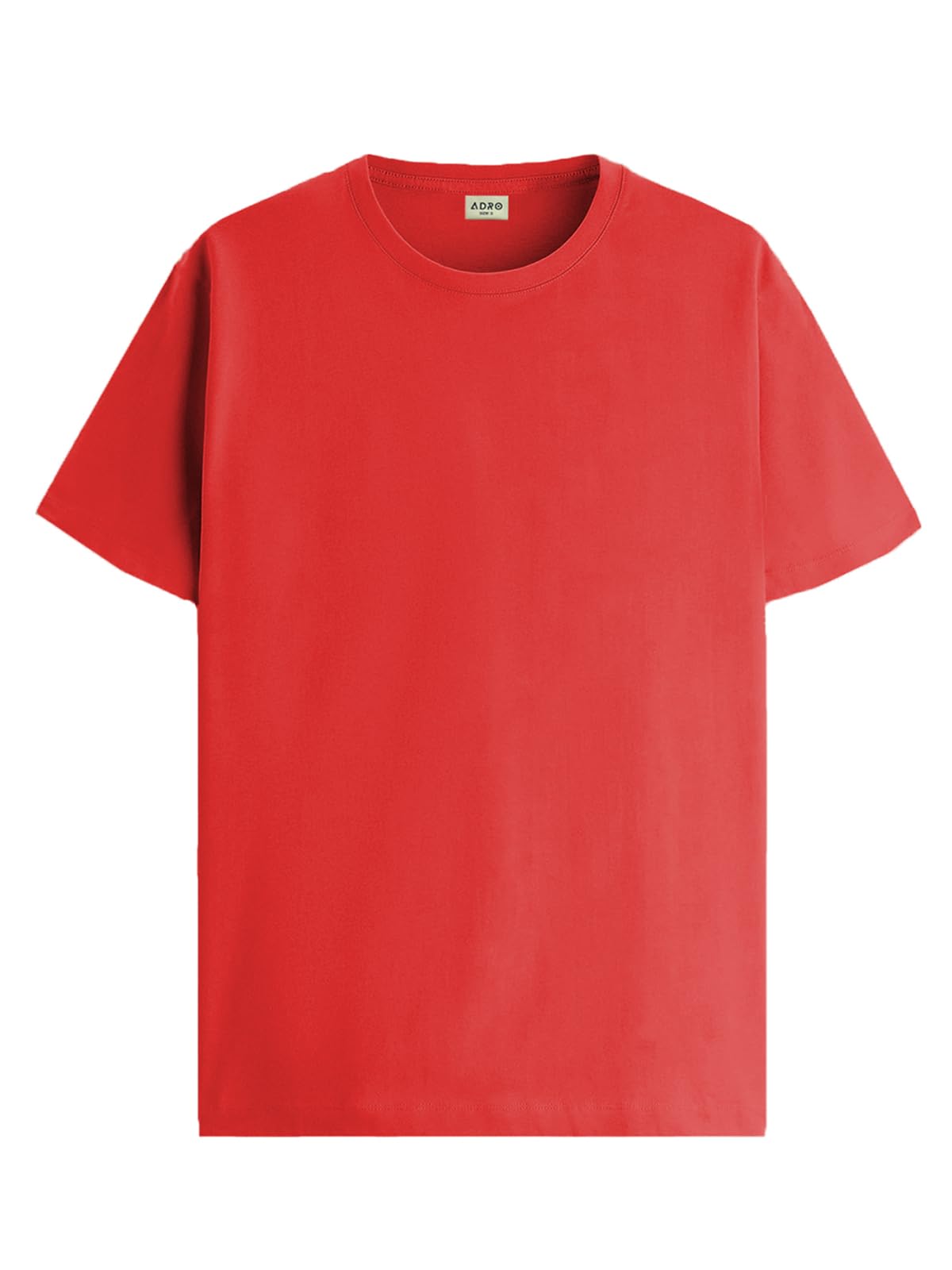 ADRO T Shirts for Boys & Girls || Solid Plain Regular Fit T-Shirt || Ages 3-14 || 100% Cotton Round Neck Tshirt for Boys & Girls