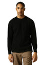 Hubberholme Men Knitted Acrylic Oversized Fit Round Neck Long Sleeve Sweaters Black