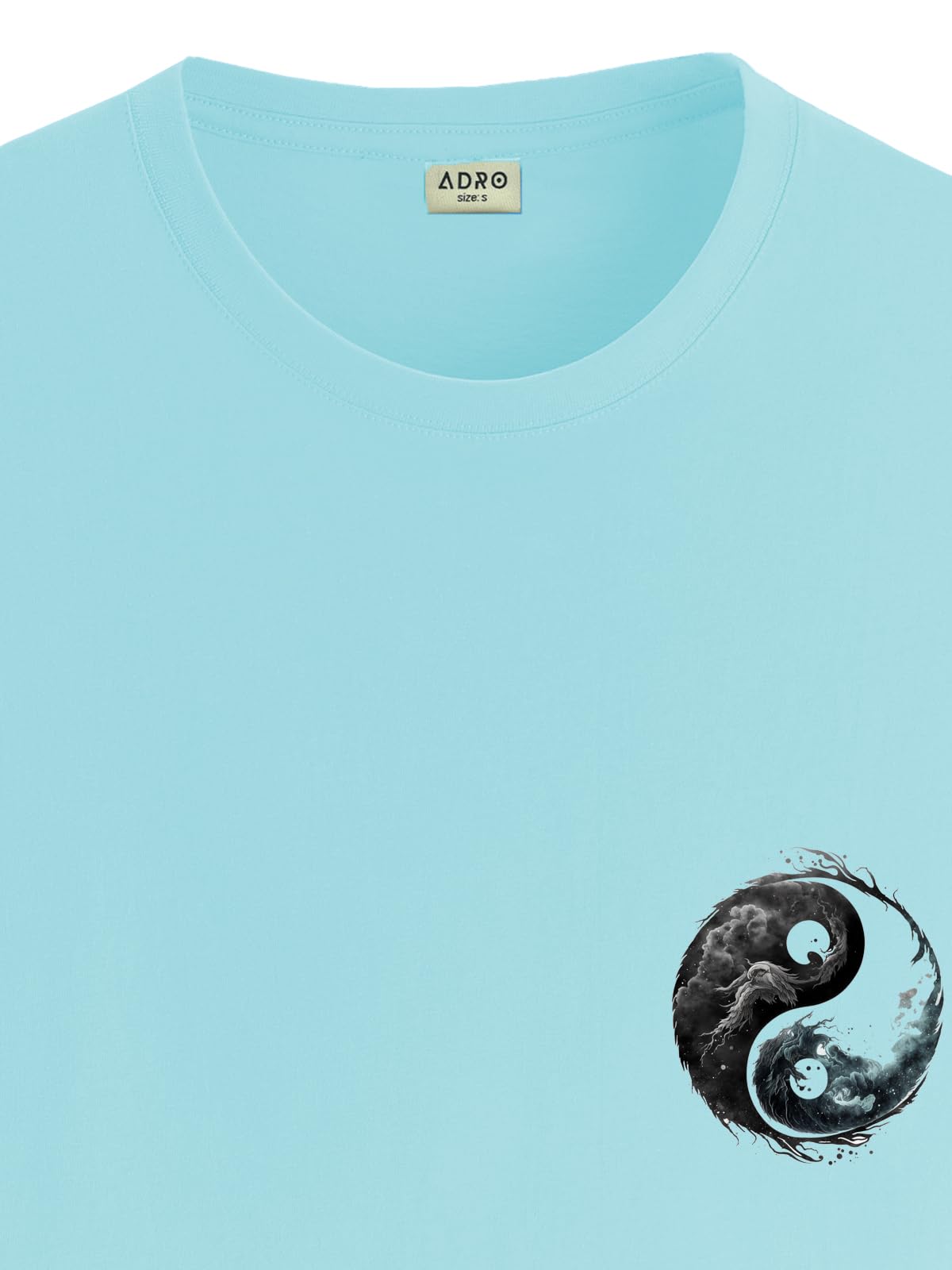 ADRO T-Shirts for MenChest Printed T-Shirt for MenCotton Tshirt for Men|RN24-STICK-YONG-MI