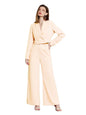 Kotty WomenS Solid Relaxed Fit Full Sleeve Co-Ord Blazer And Trouser Set.