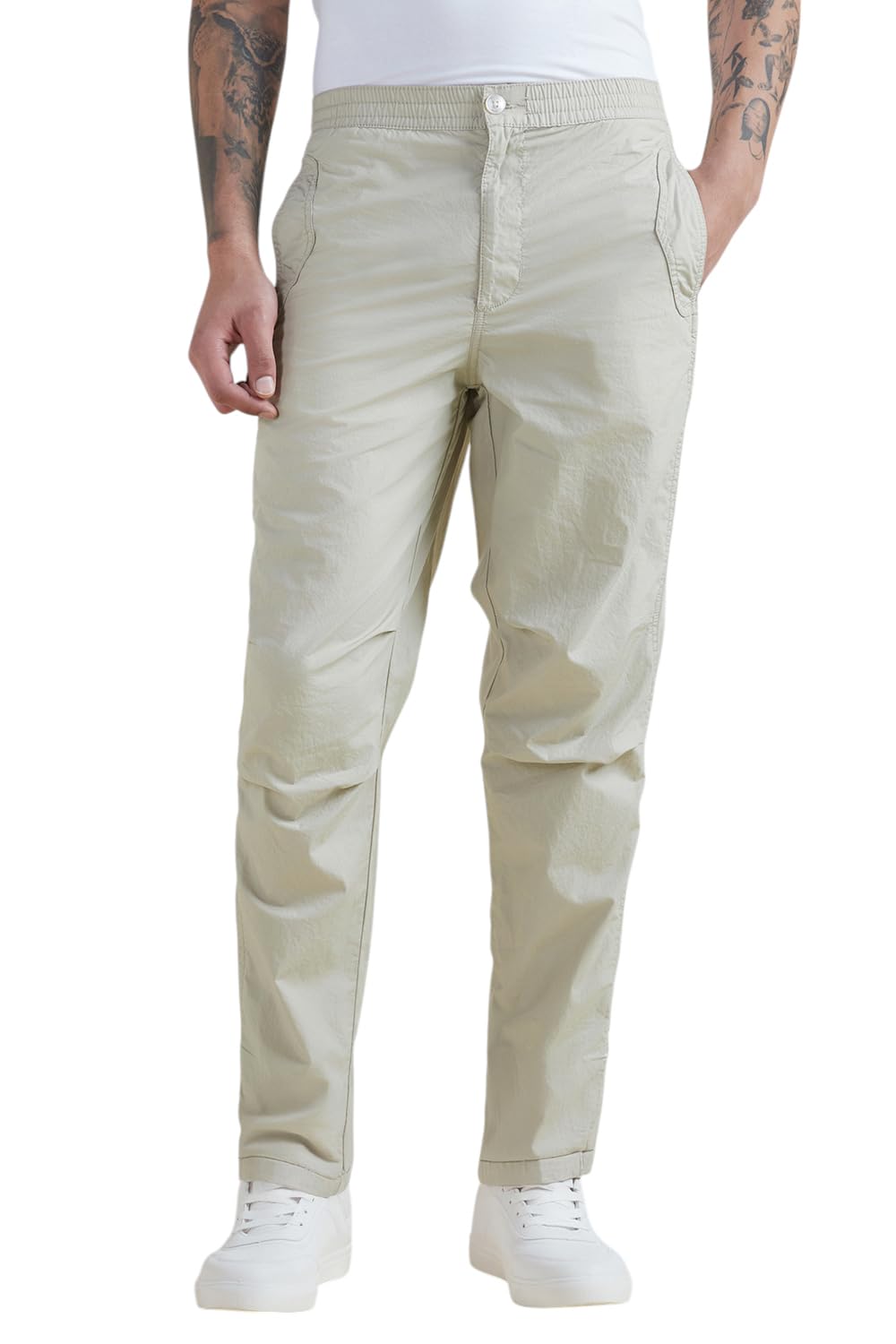 Allen Solly Men Solid Casual Cotton Pants