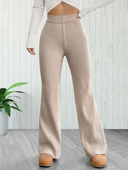 Tee Projekt Regular Fit Trousers for Women| Korean Trousers for Women Beige-White