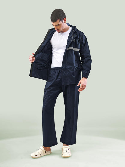 Lux Venus Reflecting Design Tapping Rain Suit For Men