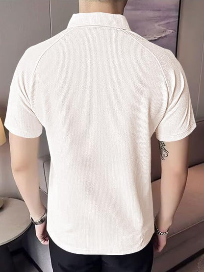 Greciilooks Solid Regular Fit T-Shirt For Men (Gl-M.T Mt1230_White