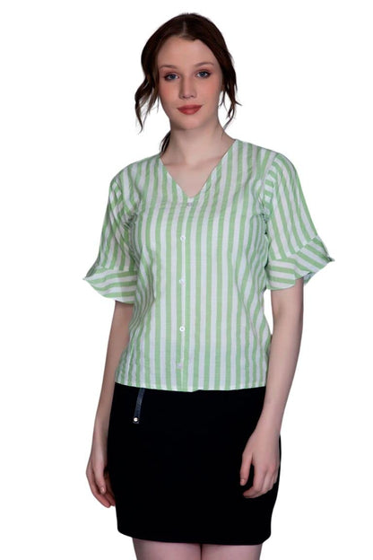 OM SAI LATEST CREATION Womens Western Top with Lining Printed & Half Bell Sleeves for Women || Casual Wear || Running Wear || T