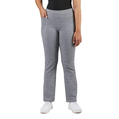 BlissClub Women Werk-It Flare Pants | High Rise| Wide Waistband | Lightweight & Breathable Cottonflex Fabric | 4 Pockets| Herrin