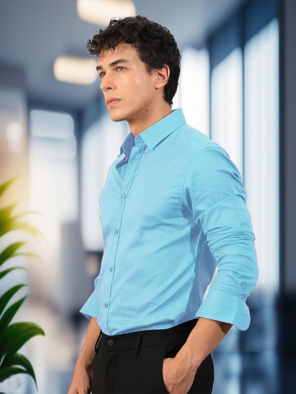 Pinkmint Cotton Soild Combo Men Shirt Formmal Wear Office Wear Regular Fit Shirt