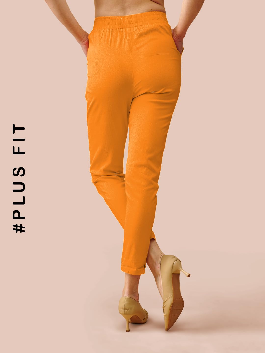 Lyra Cotton Pant For Women  Stylish & Comfortable Slub Cotton Blend With Lycra | Plus Fit | Cross Pocket Design | Color Lock Tec