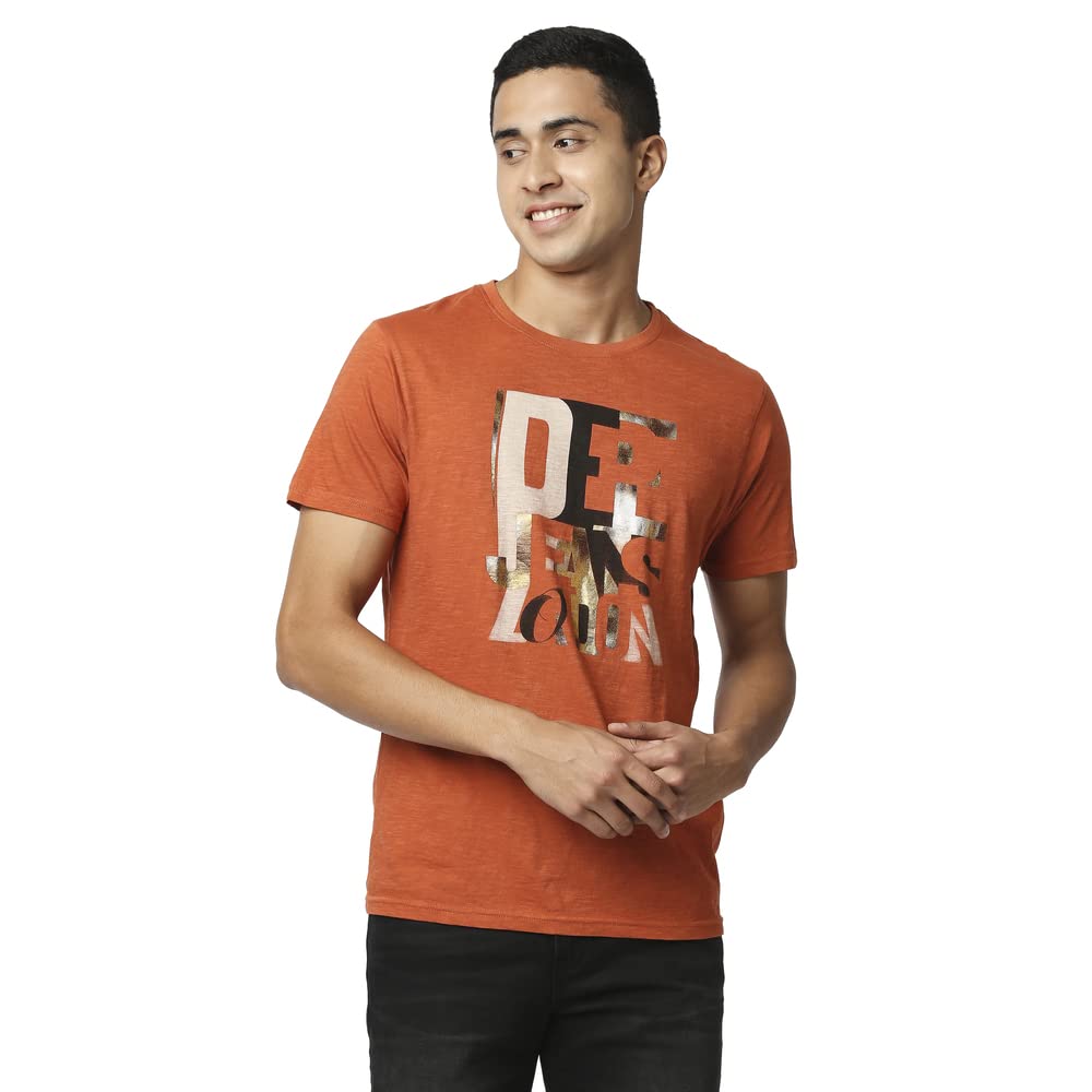 Pepe Jeans MenS Graphic Fitted T-Shirt (Pm508847_Teracota M)