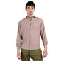 Campus Sutra Mens Nude Pink Pavement Shirt for Casual Wear | Spread Collar | Long Sleeve | Button Closure | Shirt Crafted with
