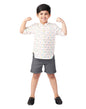 Fabindia Kids Grey Cotton Solid Regular Fit BOY Shorts