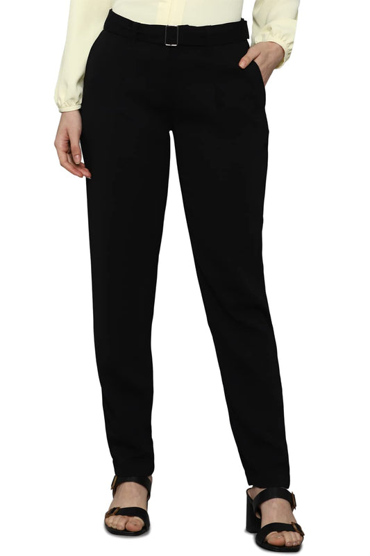 Allen Solly Women Regular Fit Solid Casual Pants