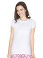 Lyra Women Solid Round Neck Tshirt