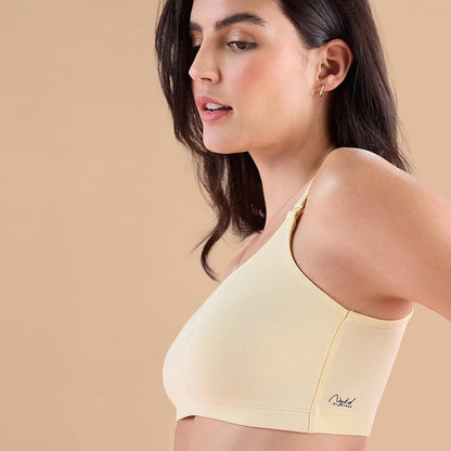 Nykd (Nyb165 Cotton Non Padded & Non Wired Full Coverage Slip On T-Shirt Bra For Women | Easy Breezy Soft Fabric With Hidden Sha