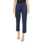 Fabindia WomenS Slim Pants Dark Blue_S