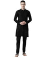 See Designs Mens Kurta | Specially Crafted And Designed For The Eid Festival Men Black Kurta Set Sequence Rayon Material | Sdekt
