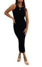 Toochki Dress For Women | Dresses For Women Dress | Black Bodycon Dress | Black Bodycon Dress | Midi Length Dress | Lycra Bodyco