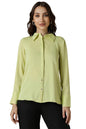 Allen Solly Women Regular Fit Solid Formal Full Sleeve Skirt