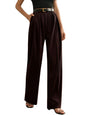 Greciilooks High Waist Cotton Trousers For Women  Flared Parachute Pants With Side Pockets | Casual Travel Cargo Pants