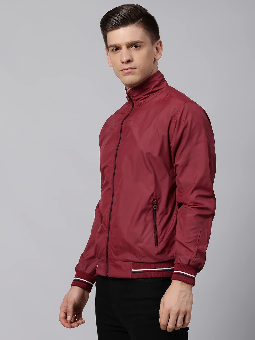 Dennis Lingo Polyester Regular Fit Full Sleeves MenS Panelled Shell Jacket With 2 Pockets - Lightweight Casual Winterwear For M