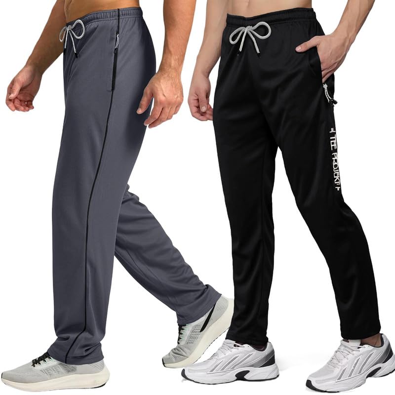 Pinkmint Mens Combo Casual Trousers l Stylish Side Pocket with Zip l Lightweight & Comfortable Troser Pant for Summer (Pack of