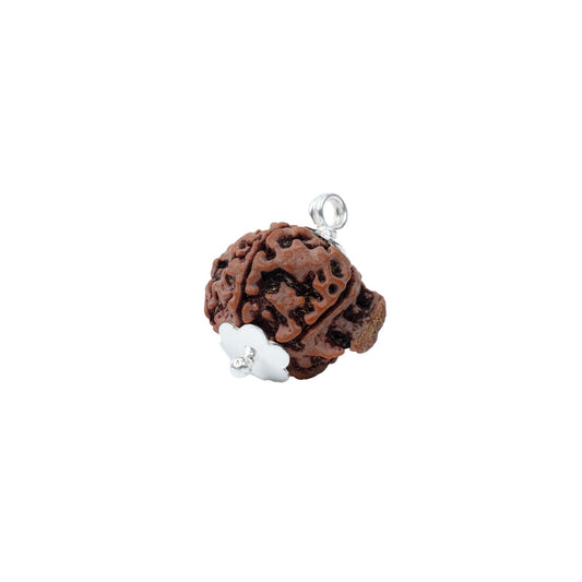 Astrotalk Ganesh Mukhi Rudraksha with Silver-Capping | Remove Obstacles & Unlock Success | Wisdom, Protection & Confidence | Sacred Rudraksha Bead for Women & Men